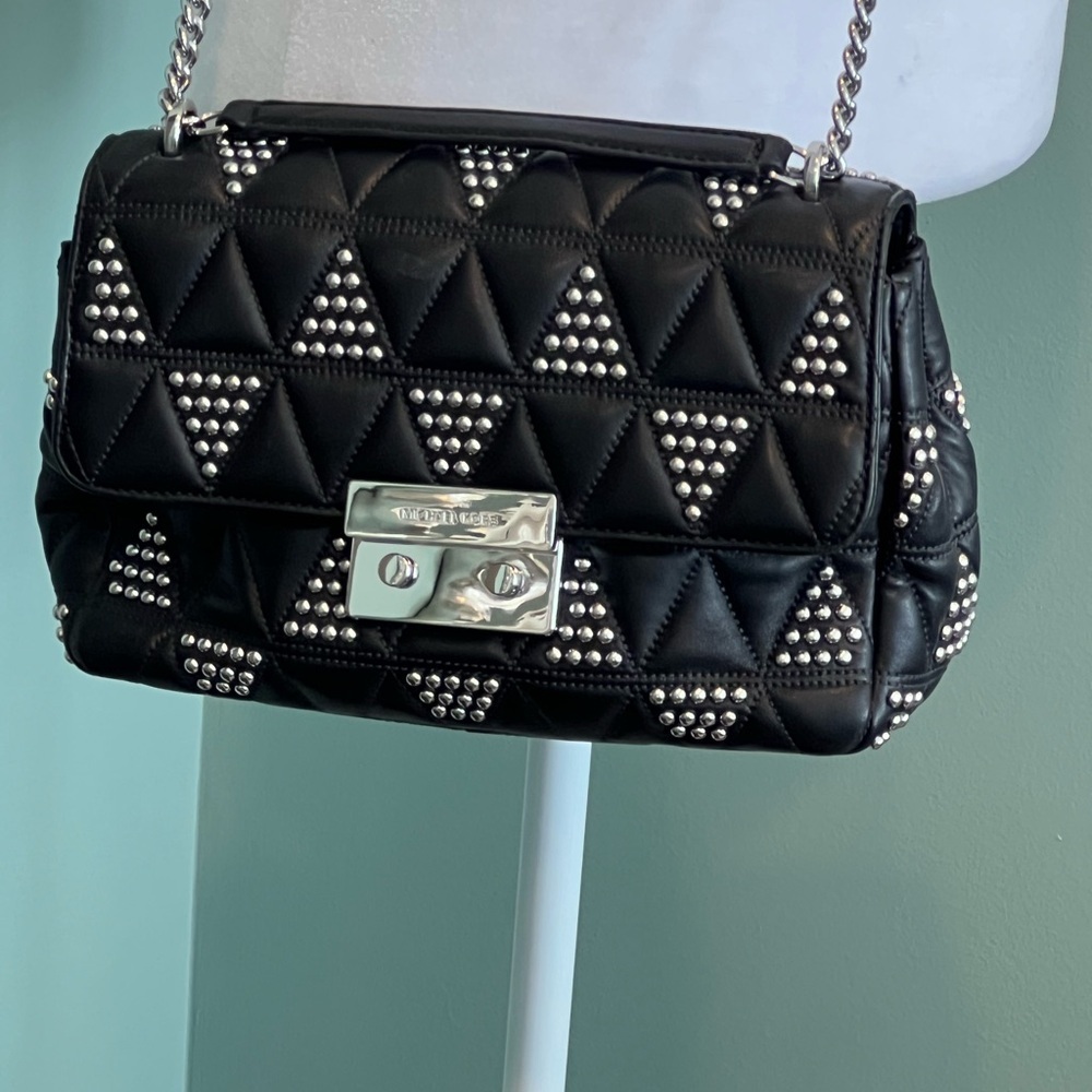 NWT Michael Kors Sloan Leather Chain Shoulder Bag - Picture 4 of 10